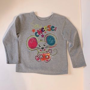 Garanimals Say Cheese Girl Long Sleeve Sweatshirt